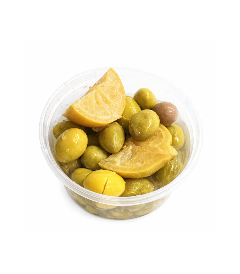 زيتون أخضر أردني بالليمون زيتون أخضر أردني بالليمون - الصورة 1