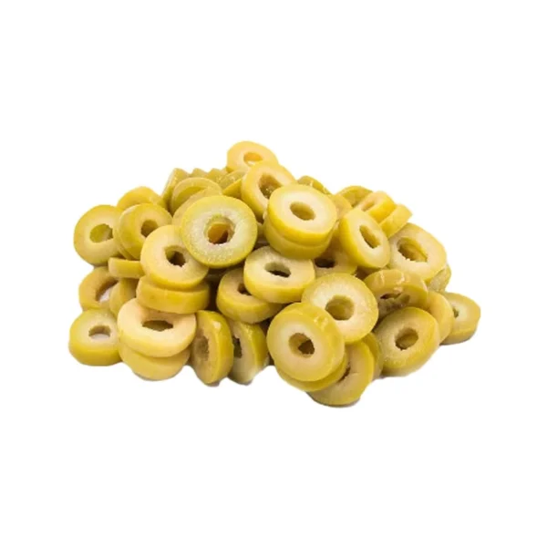 زيتون أخضر مقطع بالزعتر