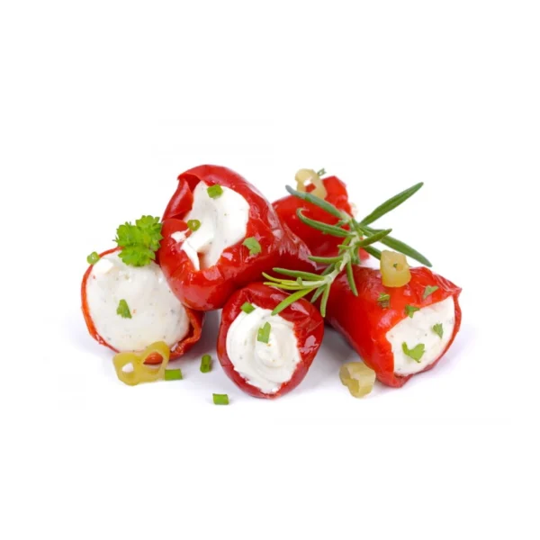 فلفل احمر محشي جبنه